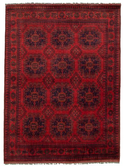 Afghan Finest Khal Mohammadi 4'11" x 6'5" Hand-knotted Wool Rug 