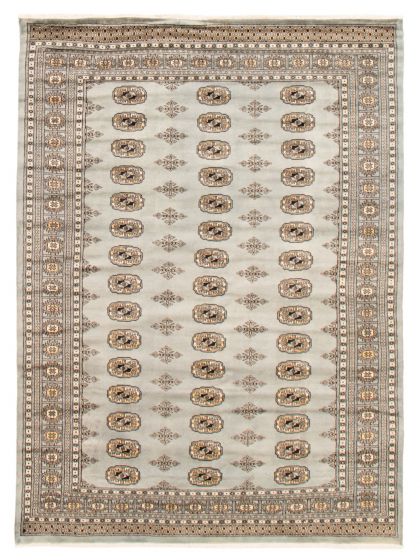 Pakistani Finest Peshawar Bokhara 6'2" x 8'5" Hand-knotted Wool Rug 