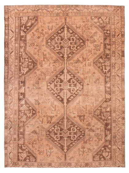Persian Style 7'3" x 9'10" Hand-knotted Wool Rug 