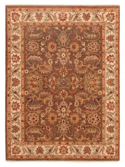 Indian Jamshidpour 5'1" x 6'8" Hand-knotted Wool Rug 