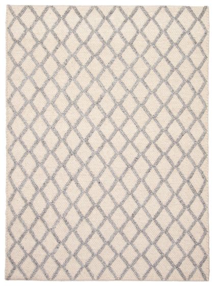 Indian Sienna 5'1" x 6'9" Braided Weave Wool Rug 