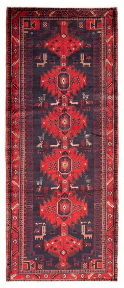 Persian Style 5'1" x 12'4" Hand-knotted Wool Rug 