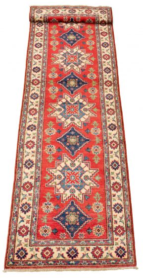 Afghan Finest Ghazni 2'9" x 10'8" Hand-knotted Wool Rug 