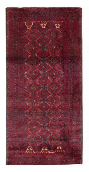 Afghan Royal Baluch 2'11" x 6'2" Hand-knotted Wool Rug 