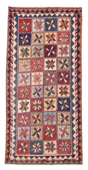 Persian Style 4'9" x 9'10" Hand-knotted Wool Rug 