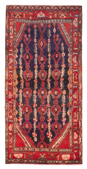 Persian Style 3'9" x 7'10" Hand-knotted Wool Rug 