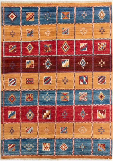 Indian Shalimar 6'4" x 8'7" Hand-knotted Wool Rug 
