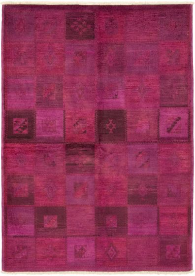 Indian Vibrance 6'2" x 8'10" Hand-knotted Wool Rug 