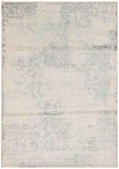 Indian Galleria 5'3" x 7'7" Hand Loomed Viscose Rug 