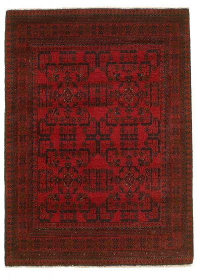 Afghan Finest Khal Mohammadi 3'7" x 4'11" Hand-knotted Wool Rug 