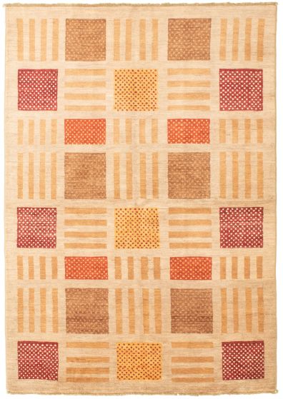 Pakistani Peshawar Ziegler 5'7" x 8'6" Hand-knotted Wool Rug 