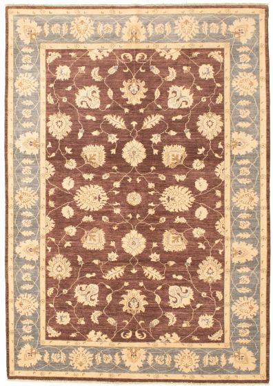 Pakistani Peshawar Oushak 6'1" x 9'0" Hand-knotted Wool Rug 
