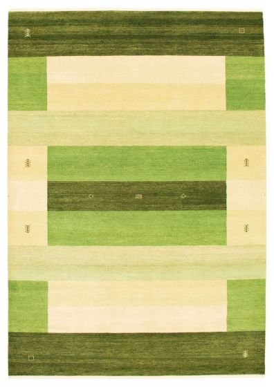 Indo Gabbeh 6'9" x 9'7" Hand-knotted Wool Rug 