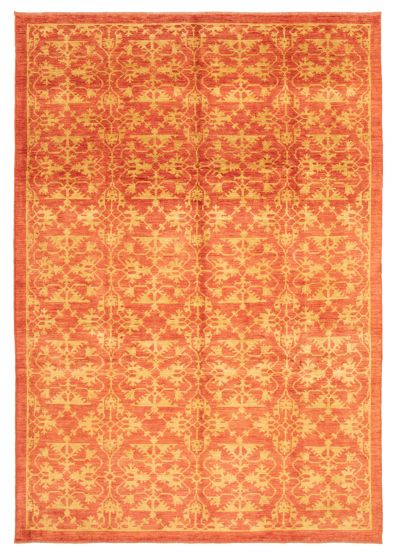Pakistani Finest Peshawar Ziegler 8'4" x 12'4" Hand-knotted Wool Rug 