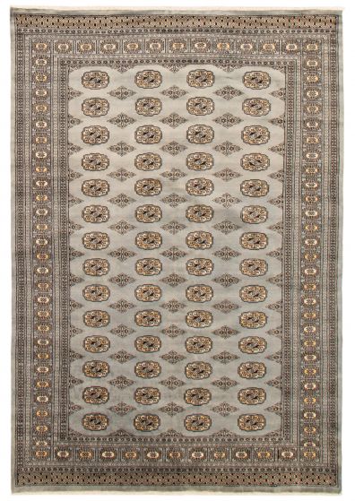Pakistani Finest Peshawar Bokhara 5'11" x 8'10" Hand-knotted Wool Rug 