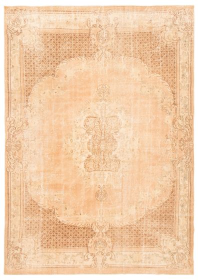 Turkish Antalya Vintage 6'8" x 9'9" Hand-knotted Wool Rug 
