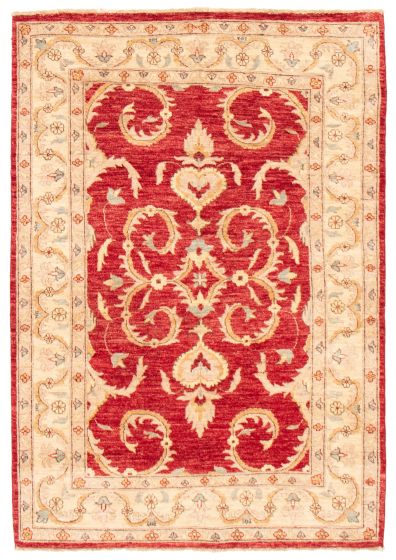 Afghan Chobi Finest 4'8" x 6'9" Hand-knotted Wool Rug 