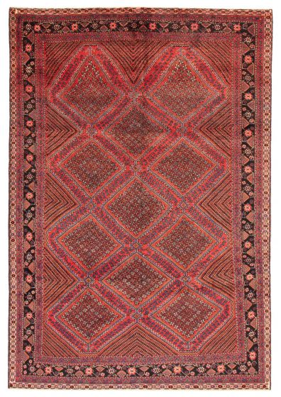 Persian Style 6'9" x 10'1" Hand-knotted Wool Rug 