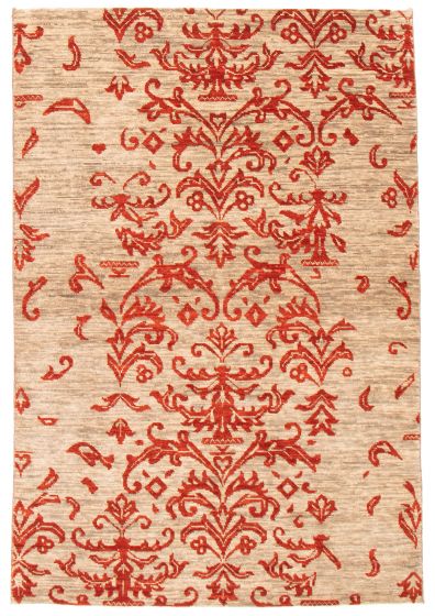 Indian Mystique 5'7" x 8'4" Hand-knotted Wool Rug 