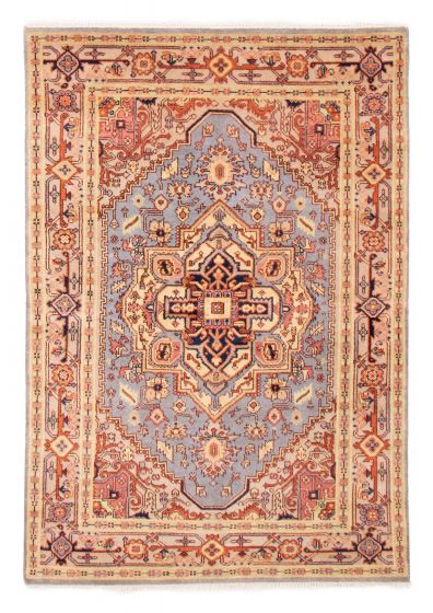 Indian Serapi Heritage 6'0" x 8'8" Hand-knotted Wool Rug 