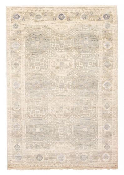 Indian Mamluk 5'2" x 7'9" Hand-knotted Wool Rug 