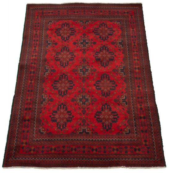 Afghan Finest Khal Mohammadi 4'1" x 6'5" Hand-knotted Wool Rug 