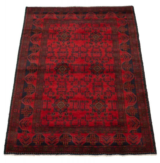 Afghan Finest Khal Mohammadi 4'3" x 6'2" Hand-knotted Wool Rug 
