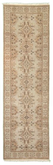 Indian Jamshidpour 2'8" x 9'0" Hand-knotted Wool Rug 