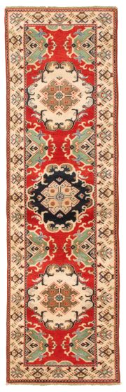 Afghan Finest Ghazni 2'8" x 9'3" Hand-knotted Wool Rug 
