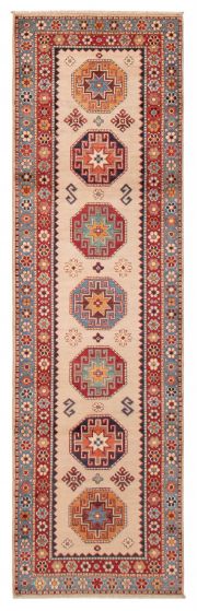 Afghan Uzbek Ghazni 2'9" x 9'6" Hand-knotted Wool Rug 
