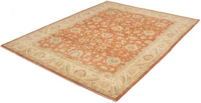 Pakistani Peshawar Oushak 8'0" x 11'6" Hand-knotted Wool Rug 