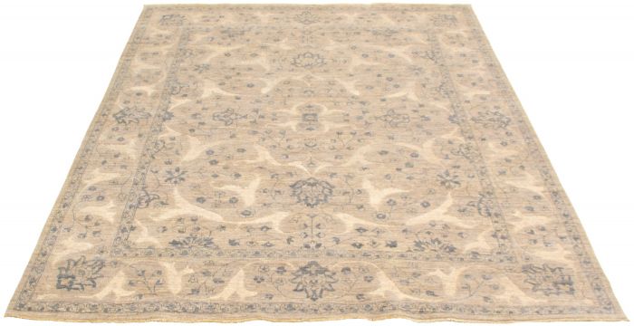 Pakistani Peshawar Oushak 8'1" x 10'2" Hand-knotted Wool Rug 