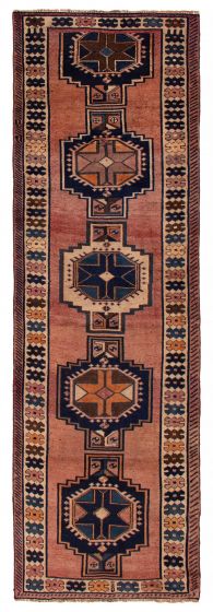 Persian Style 4'3" x 13'9" Hand-knotted Wool Rug 