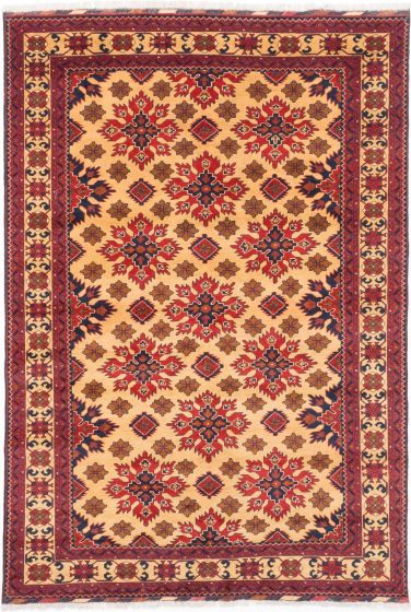 Afghan Finest Kargahi 6'9" x 9'10" Hand-knotted Wool Rug 