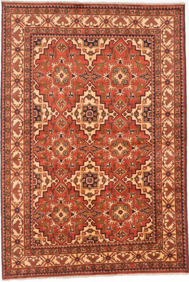 Afghan Finest Kargahi 6'9" x 10'0" Hand-knotted Wool Rug 
