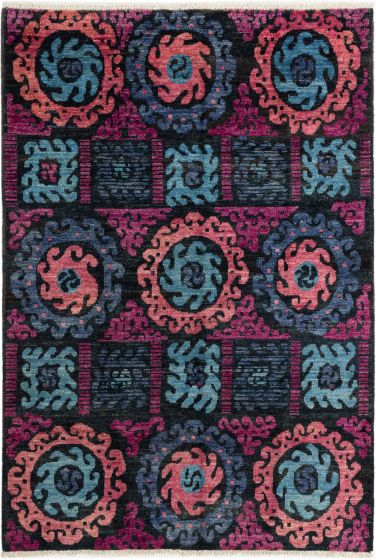 Indian Shalimar 6'2" x 9'0" Hand-knotted Wool Rug 