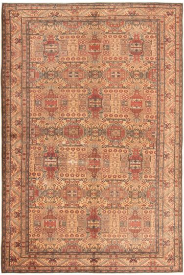 Turkish Kayseri Vintage 6'5" x 9'9" Hand-knotted Wool Rug 