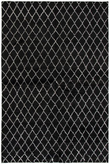 Indian Arlequin 6'0" x 9'0" Hand-knotted Wool Rug 