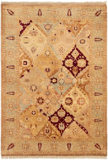 Pakistani Peshawar Oushak 6'3" x 9'0" Hand-knotted Wool Rug 