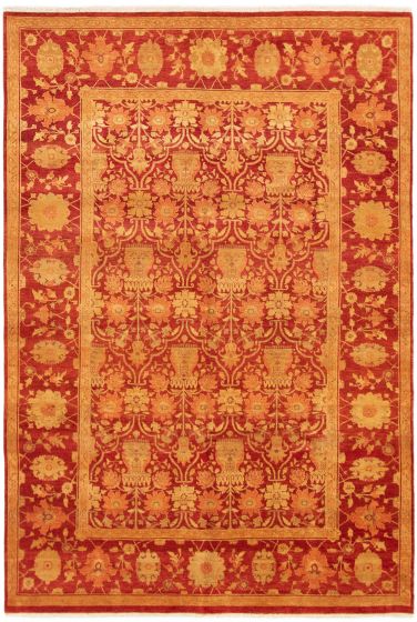 Pakistani Peshawar Oushak 6'1" x 8'10" Hand-knotted Wool Rug 