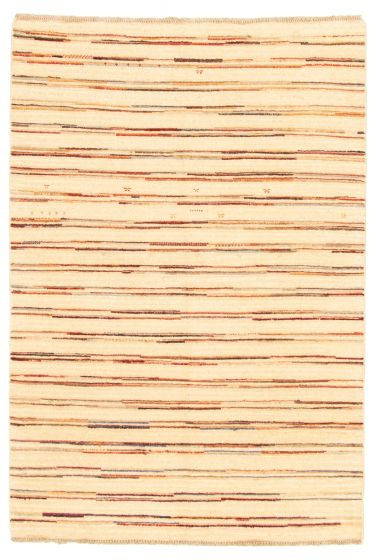 Pakistani Peshawar Ziegler 4'0" x 5'10" Hand-knotted Wool Rug 