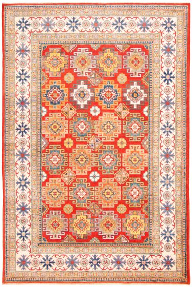 Afghan Finest Ghazni 7'11" x 12'0" Hand-knotted Wool Rug 