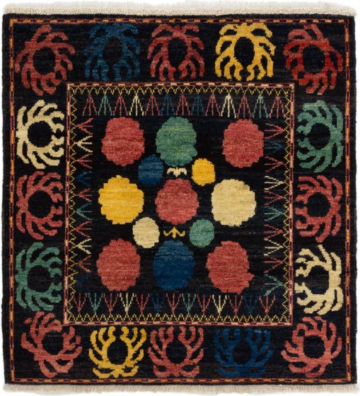 Indian Shalimar 4'8" x 4'9" Hand-knotted Wool Rug 