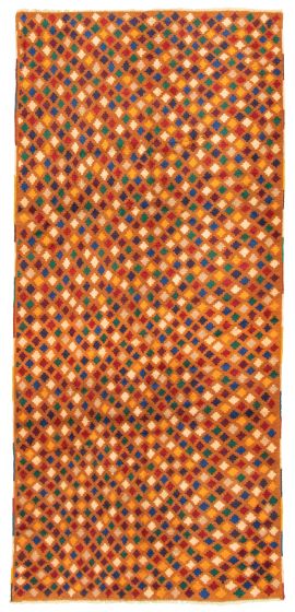 Afghan Akhjah 4'7" x 9'11" Hand-knotted Wool Rug 