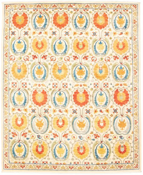Pakistani Lahore Finest Collection 8'2" x 10'0" Hand-knotted Wool Rug 