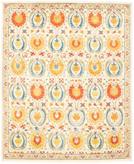 Pakistani Lahore Finest Collection 10'0" x 14'2" Hand-knotted Wool Rug 
