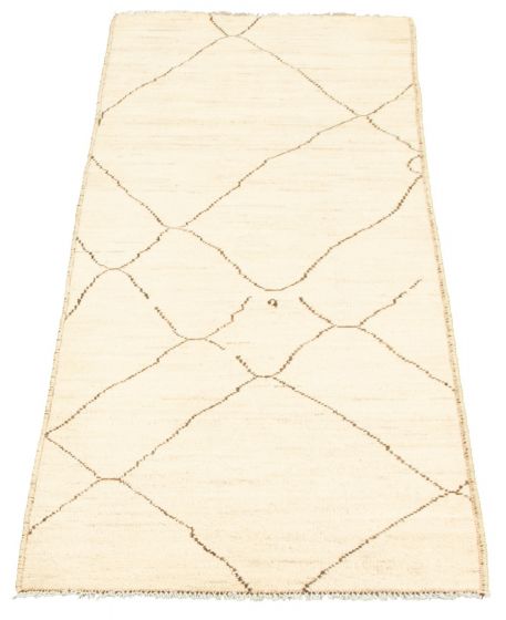 Pakistani Marrakech 2'9" x 7'10" Hand-knotted Wool Rug 