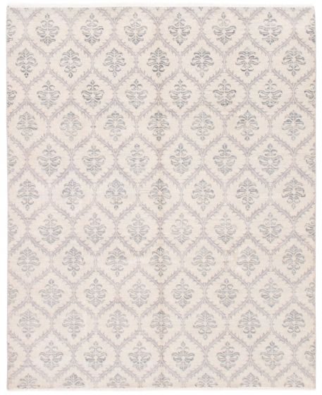 Indian Mystique 8'0" x 9'11" Hand-knotted Wool Rug 