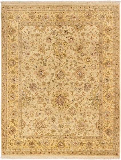 Indian Jamshidpour 7'10" x 10'1" Hand-knotted Wool Rug 