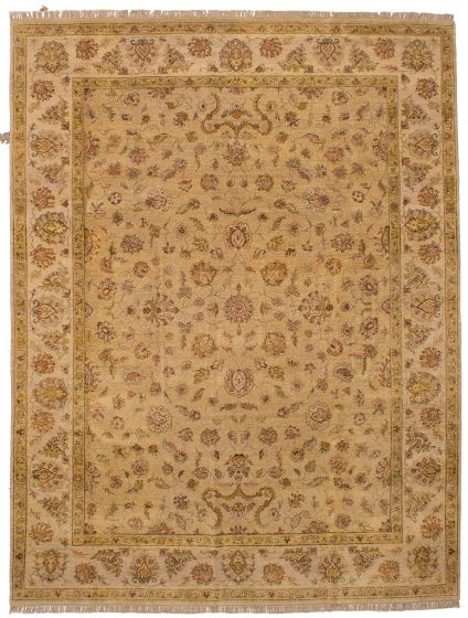 Indian Chobi Twisted 9'1" x 12'1" Hand-knotted Wool Rug 